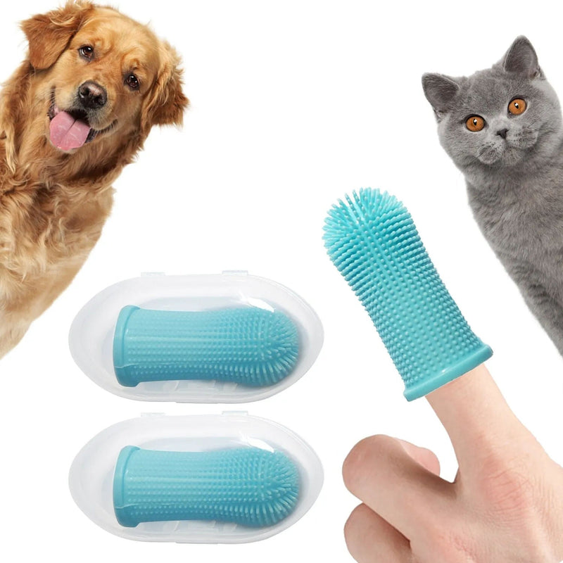 Escova De Dentes De Silicone Não Tóxica Para Pets