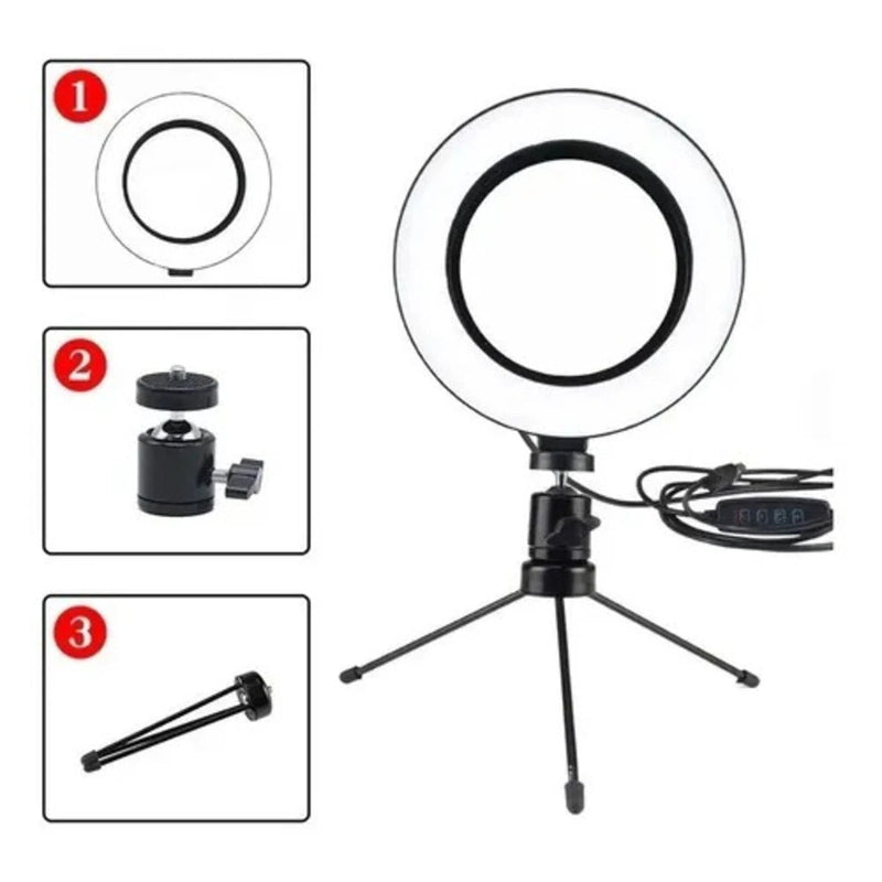 Ring Light Led Com Tripé